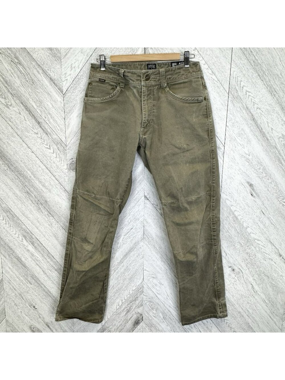Kuhl Rydr Vintage Patina Mens Pants Sz 30x32 Hiking Outdoor Workwear Canvas